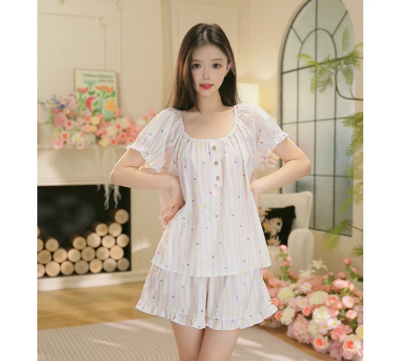 【夏日缤纷】夏季纯棉短袖透气家居服可外穿女显瘦显白孕妇