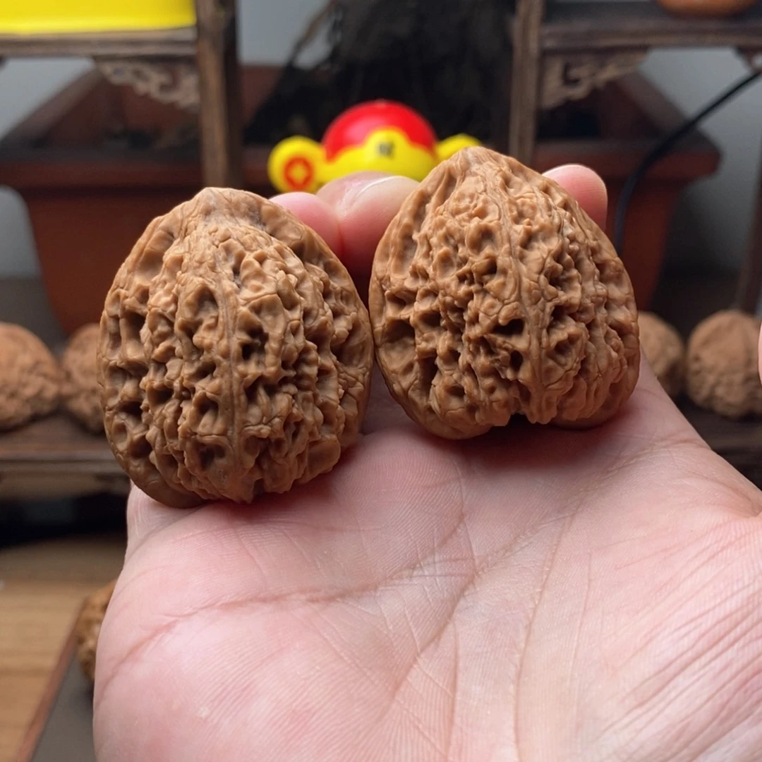 文玩核桃把件天**西三角高炮拉丝一字底天残脚