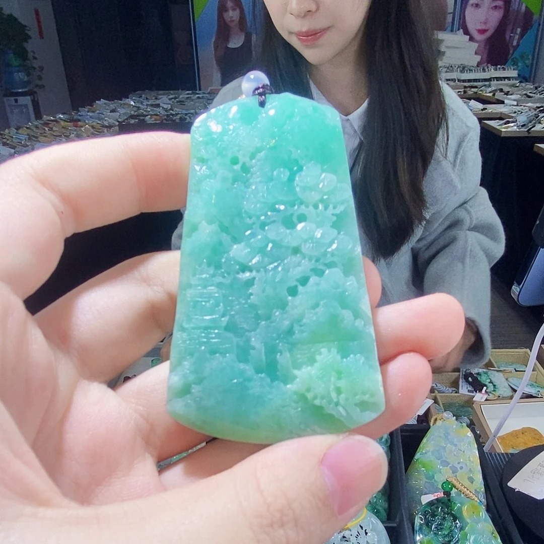 颈饰未镶嵌翡翠翡翠