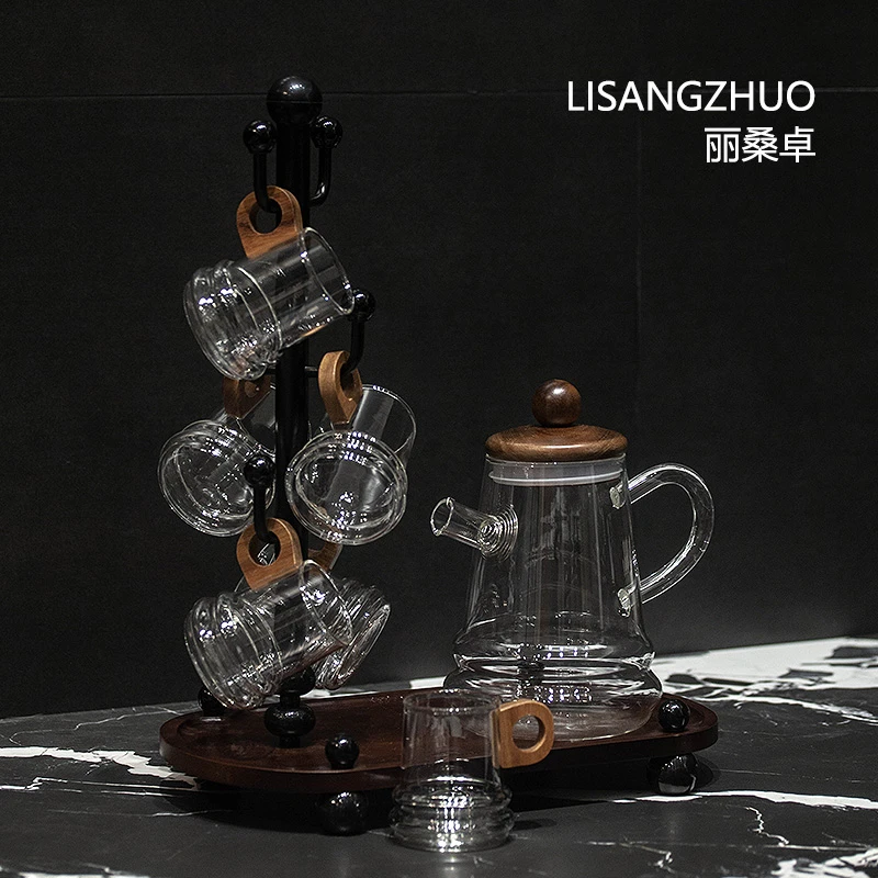 复古中古风玻璃水具冷水壶凉水壶耐热喝水杯子家用待客茶壶茶杯