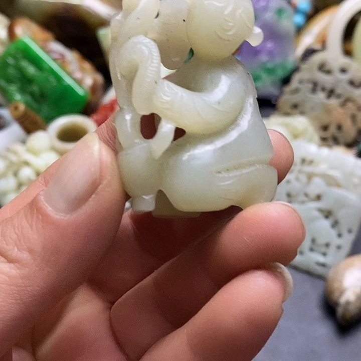 白玉菩提吊坠挂件