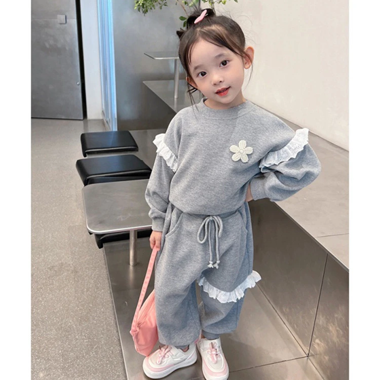 女童洋气两件套儿童运动套装宝宝卫衣长裤时髦童装2022春秋装新款