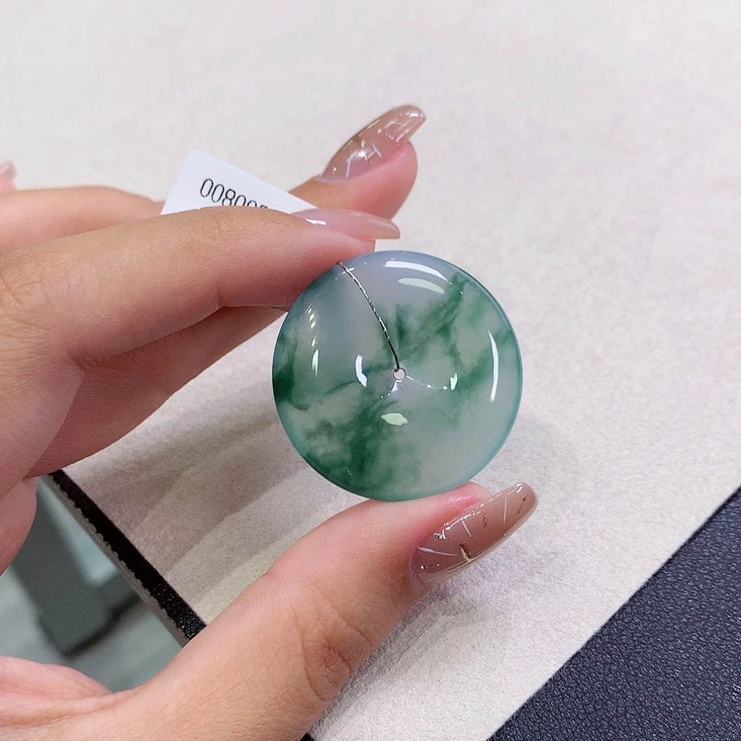 翡翠未镶嵌吊坠(不含链)30.7-5.5