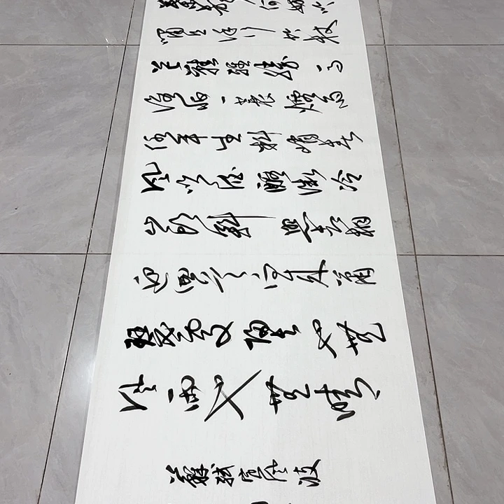 书法B**尔尤老师书法作品定风波