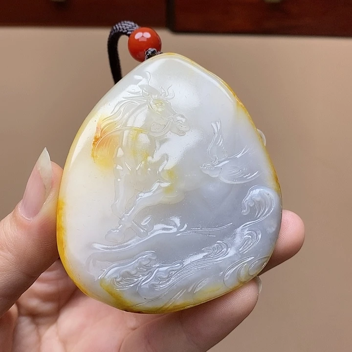 和田玉挂件未镶嵌F