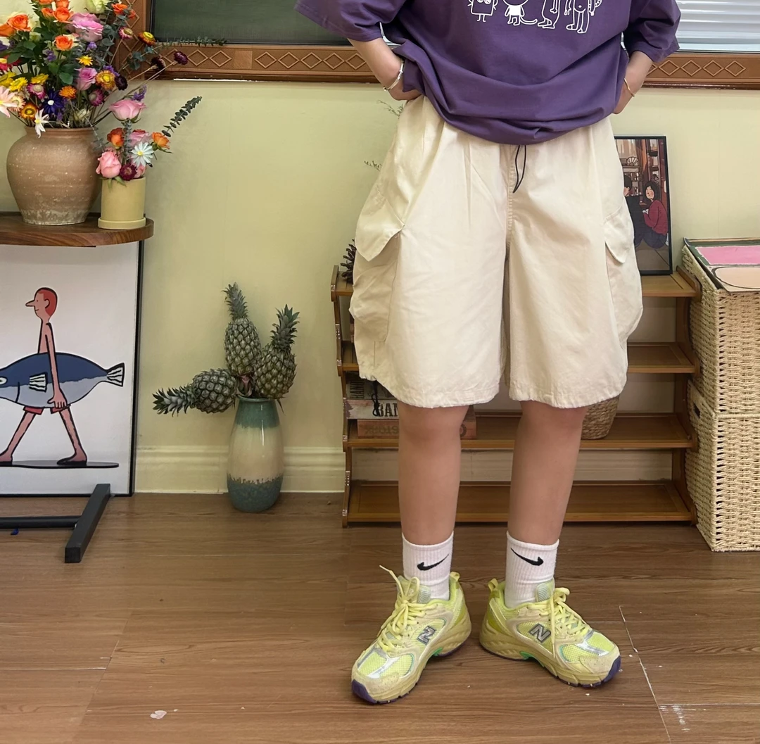 夏季新款宽松大版休闲百搭工装短裤