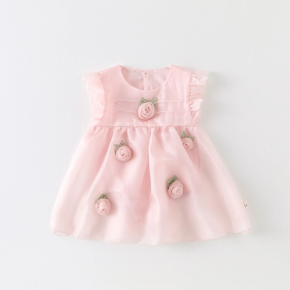 婴儿衣服夏装女宝宝连体衣夏季薄款公主洋气满月百天周岁哈衣爬服