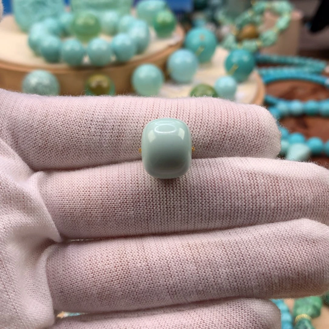 绿松石未镶嵌珠宝奇石13.7mm