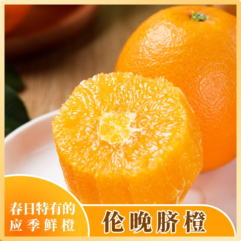 正宗伦晚春橙湖北秭归脐橙新鲜水果橙子宜昌当季水果