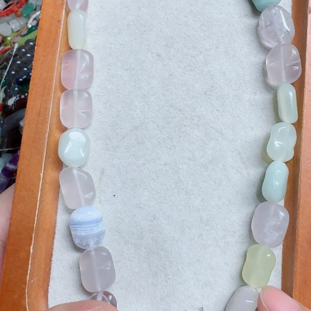 玛瑙/玉髓合金珠宝半成品10多宝荷叶边