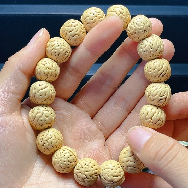 磨***工吊坠桃核桃核手串
