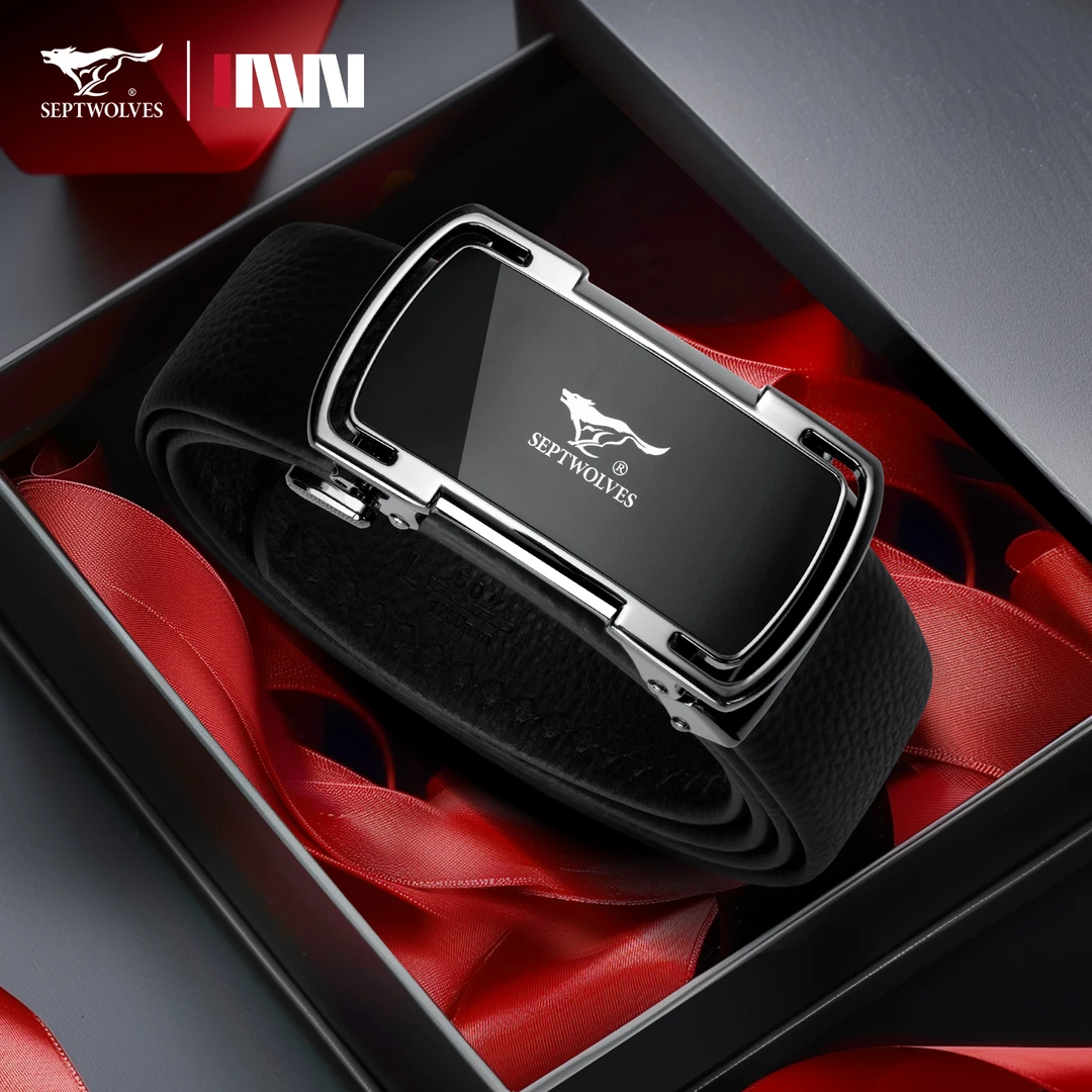 七匹狼轻奢皮带男款真皮腰带成人休闲商务裤腰带甄选礼盒送老公