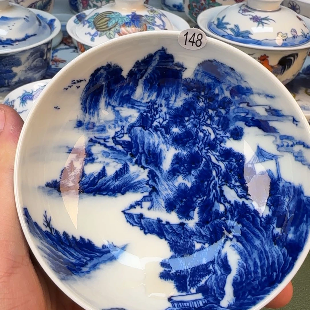 彦祖纯手工手绘茶具148