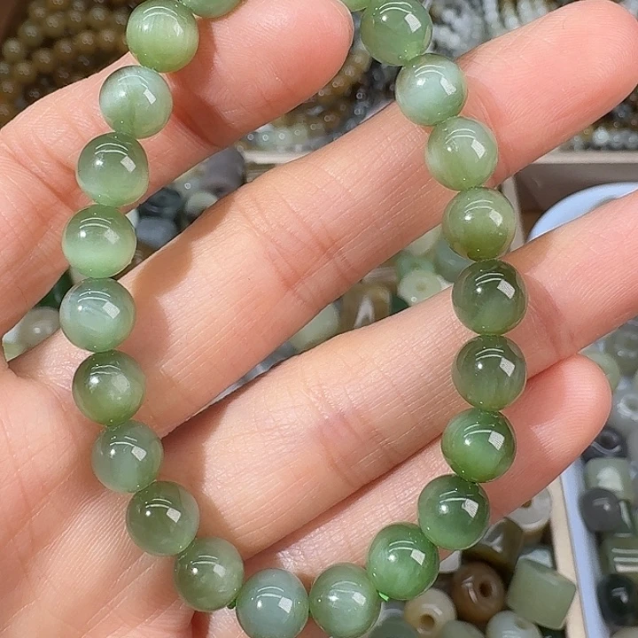 和田玉（碧玉）未镶嵌颈饰8mm