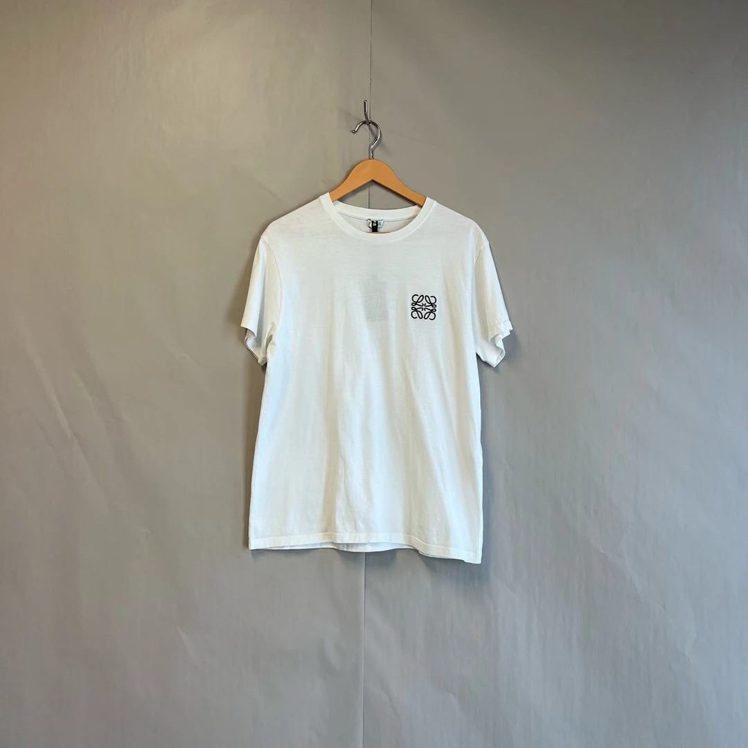 99新 LOEWE/罗意威 23新款白色小logo短袖 准新 M码 #2296