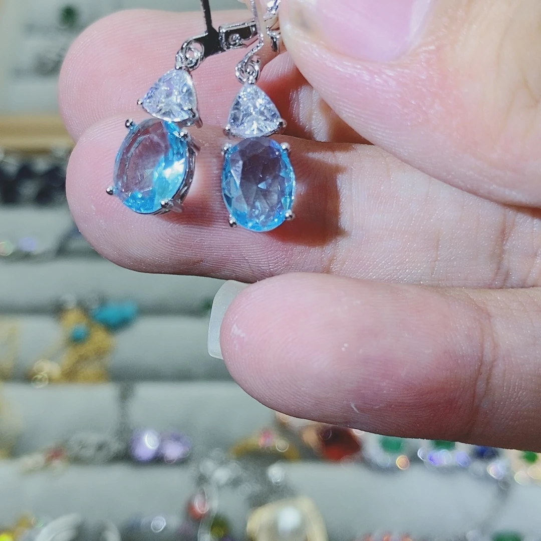 【闪购商品】水晶戒指银S925镶嵌