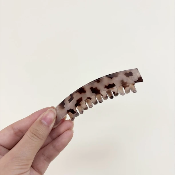 L729夕洛豹纹10cm香蕉夹港风欧美风抓夹发夹气质韩版甜美韩系