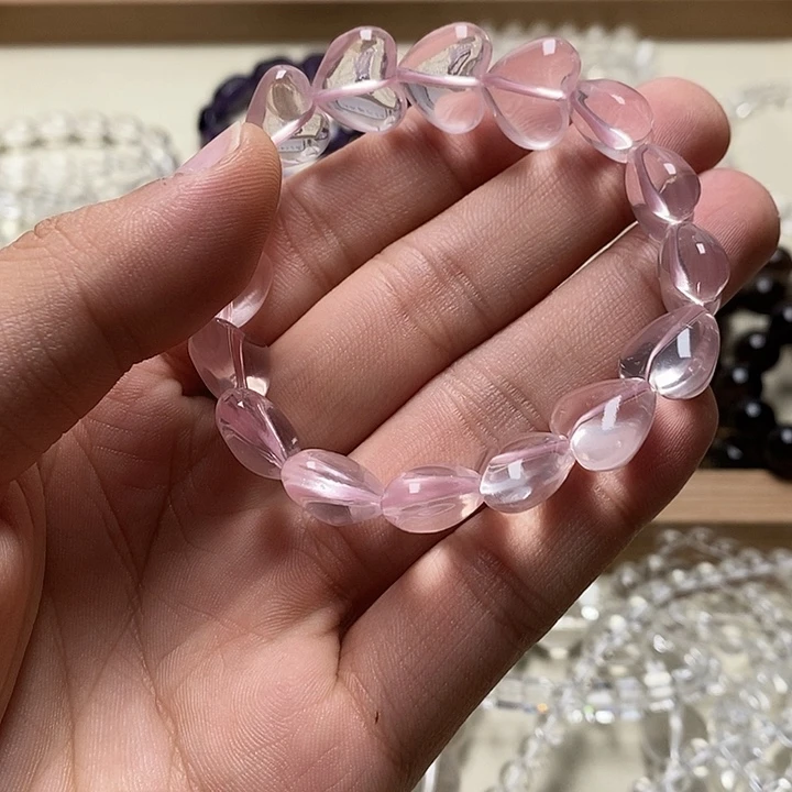 非金属星光粉爱心手串