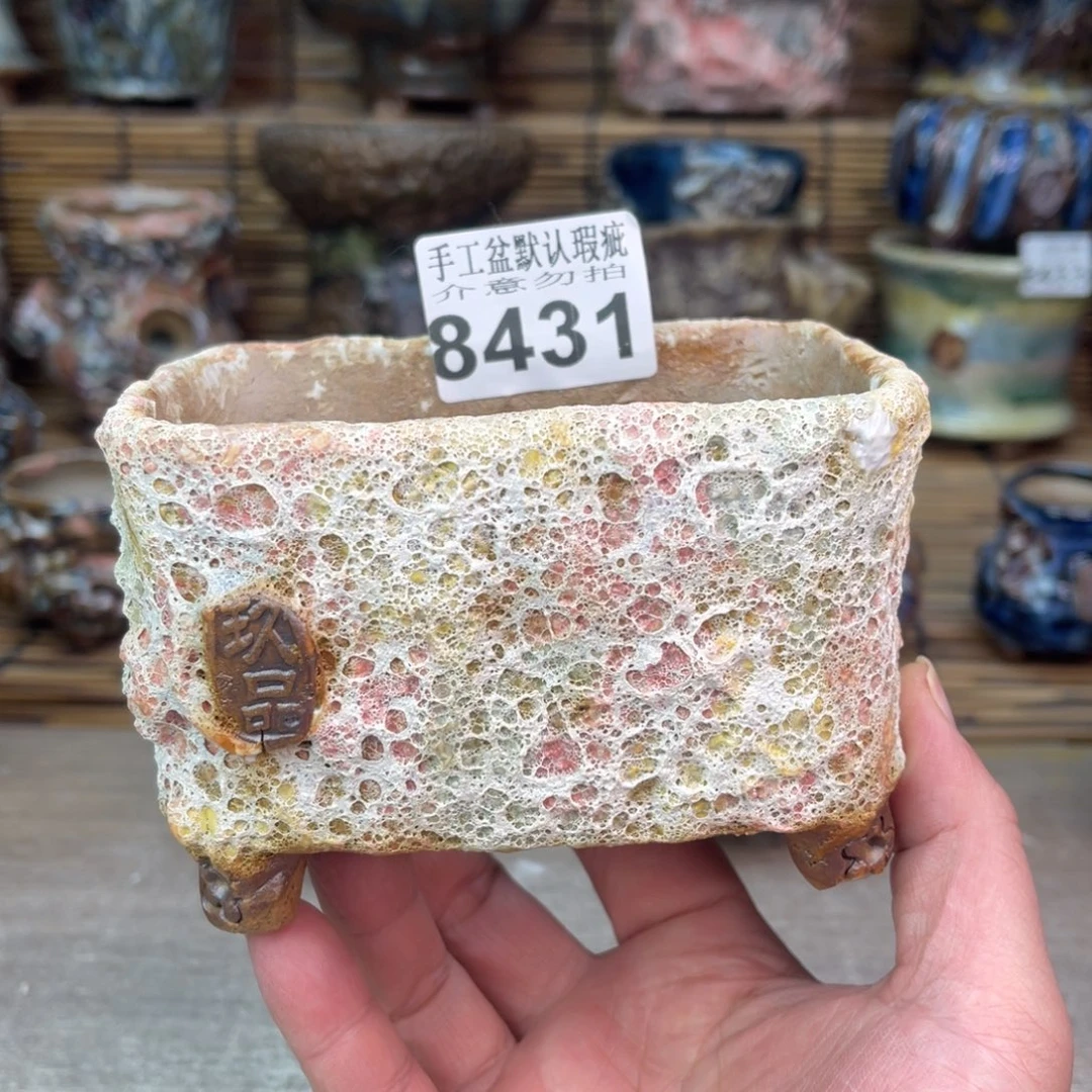 手工花盆默认瑕疵完美者勿拍