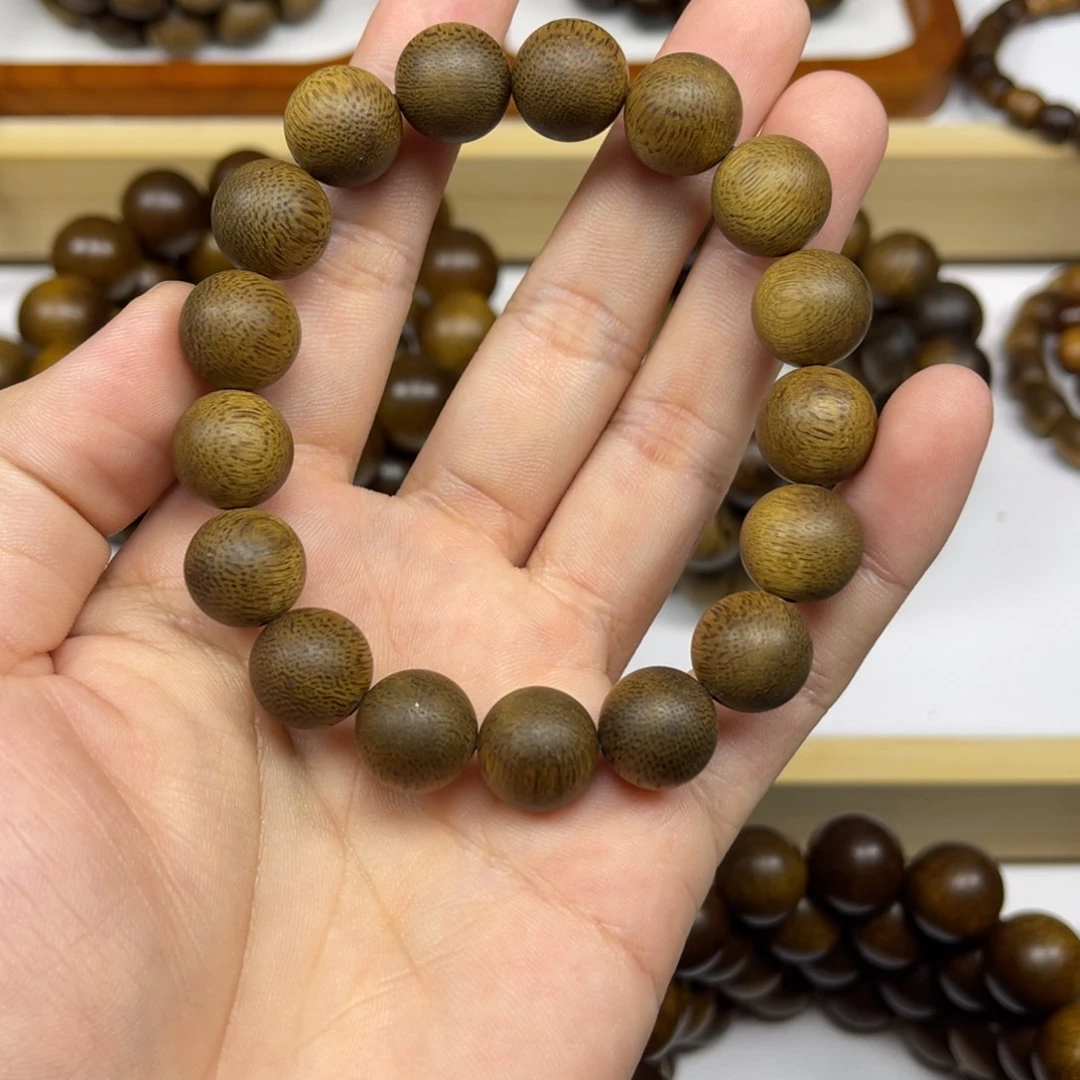 沉香手串越南芽庄白棋楠1.2
