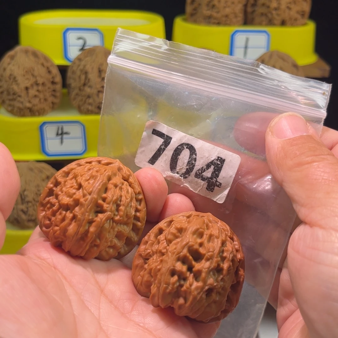 吊坠文玩核桃白狮子40微修