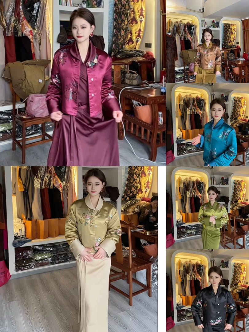 藏衣领服装 2025年西藏服两件套新款