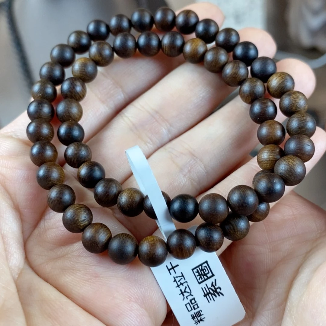 沉香木手串达拉干卡6mm双圈
