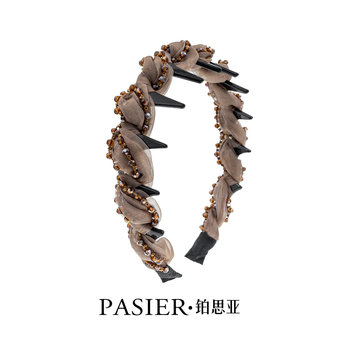 赫本王妃  气质感遮发缝 轻奢设计时尚齿梳发箍  FB2252