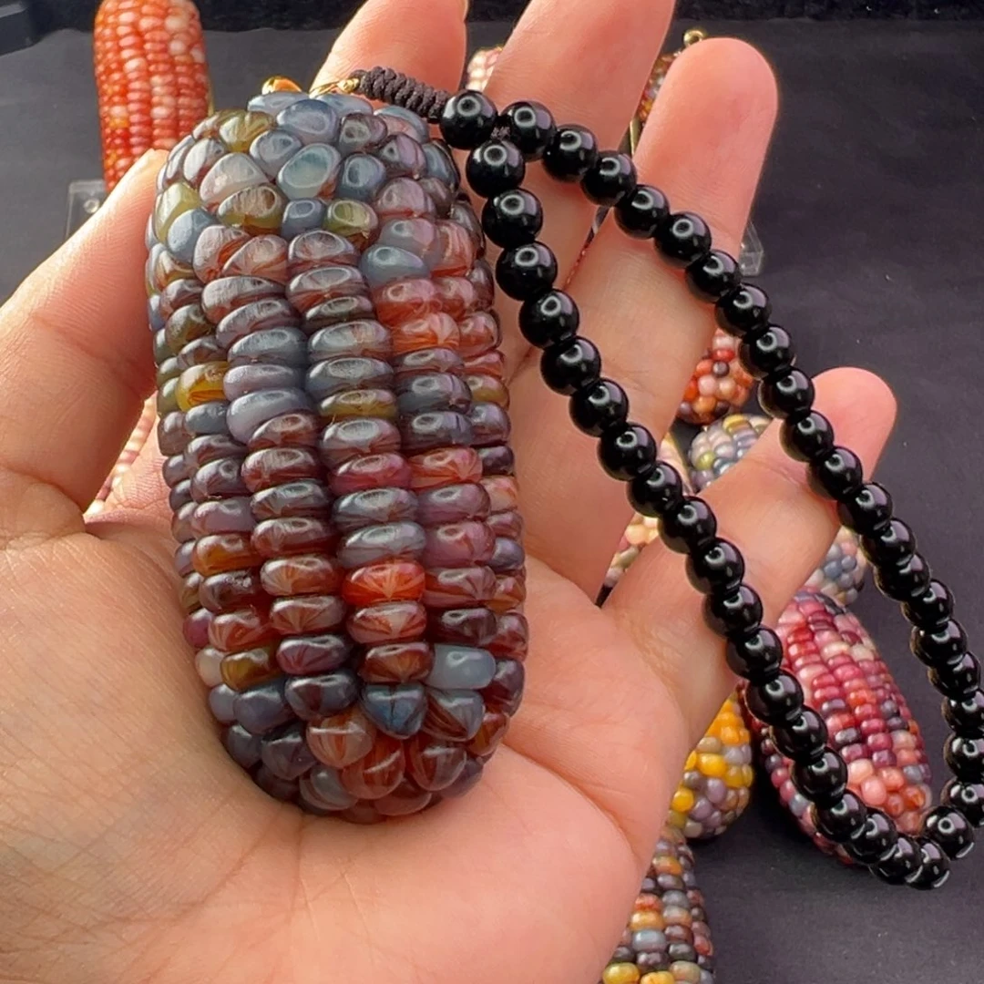 A***2无铜合金七彩文玩玉米