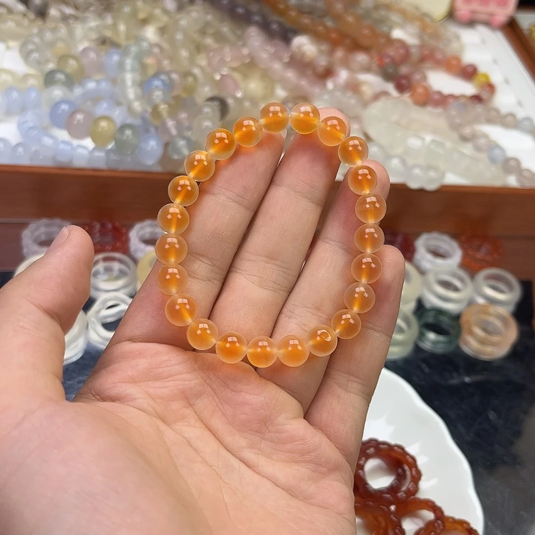 戒指未镶嵌玛瑙/玉髓糖心
