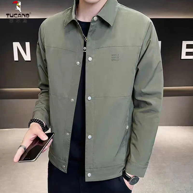 TUCANO/啄木鳥2025春秋季新款青年休闲翻领薄款百搭帅气夹克外套