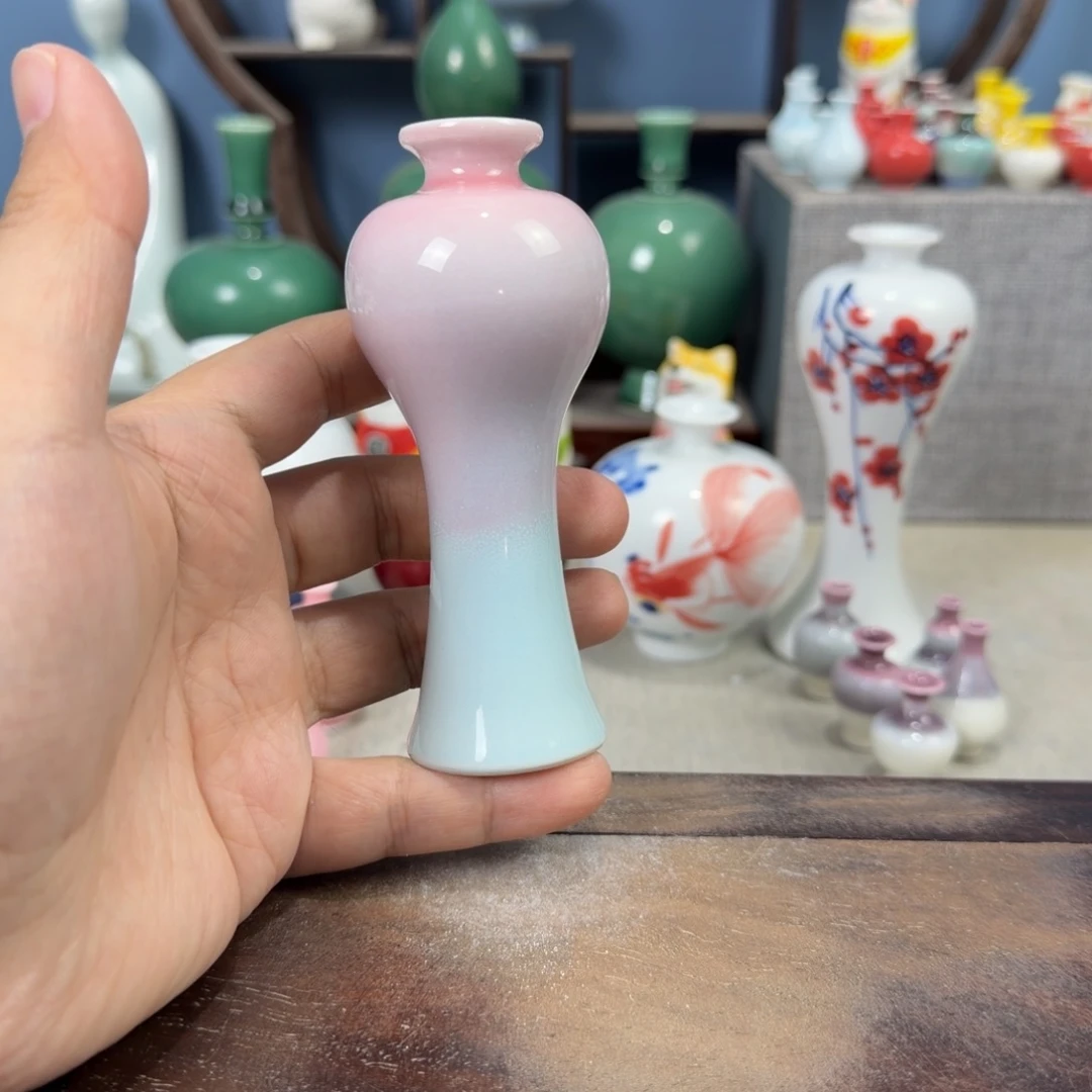 陶瓷手工小花器摆件