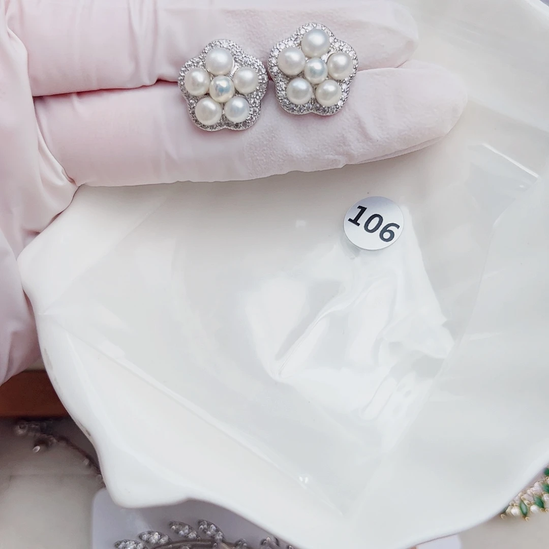 未镶嵌淡水珍珠耳饰