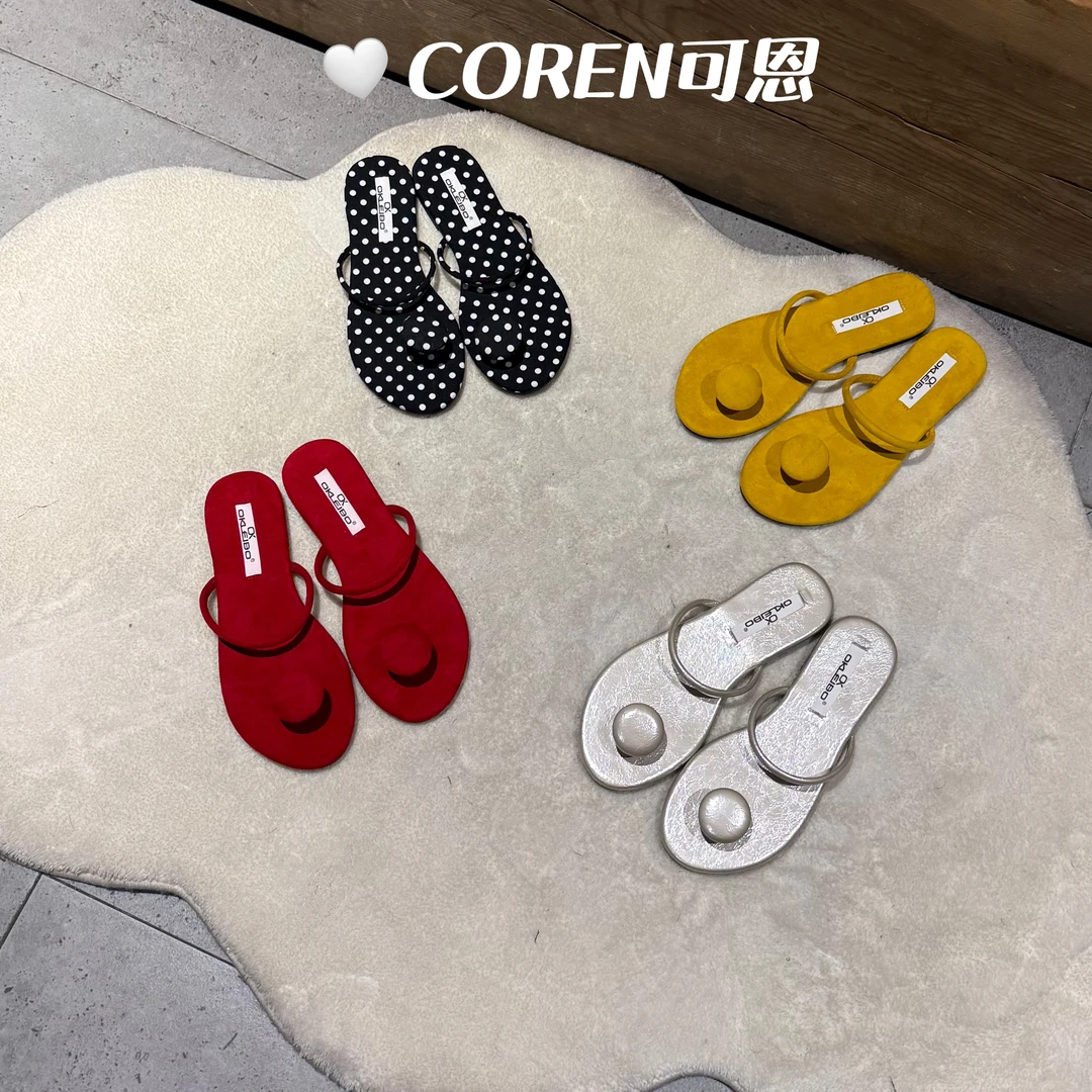 平底美式套趾凉拖鞋仙女鞋子外穿2025年新款夏季外出度假沙滩凉鞋