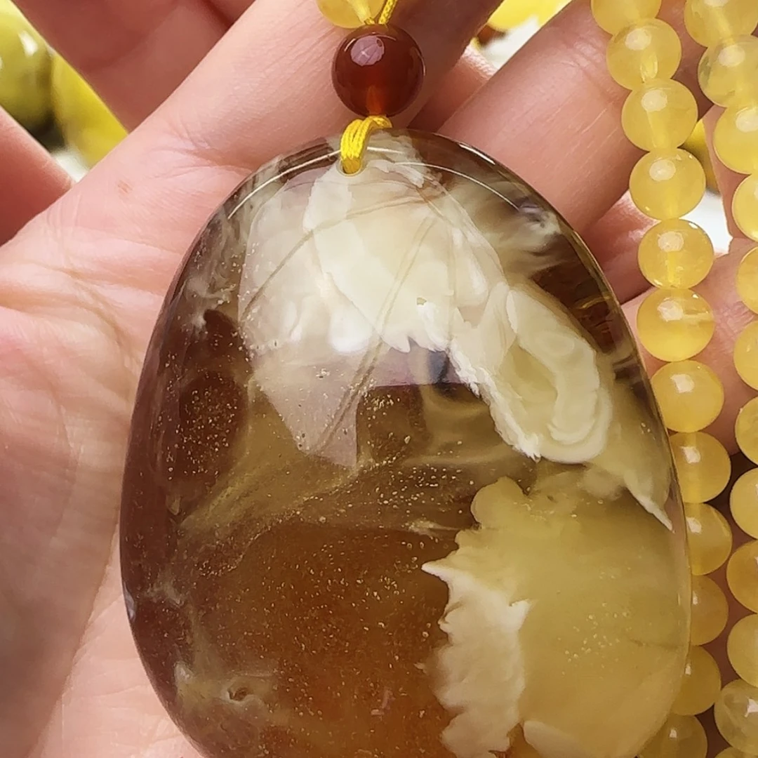 【闪购商品】琥珀颈饰未镶嵌吊坠