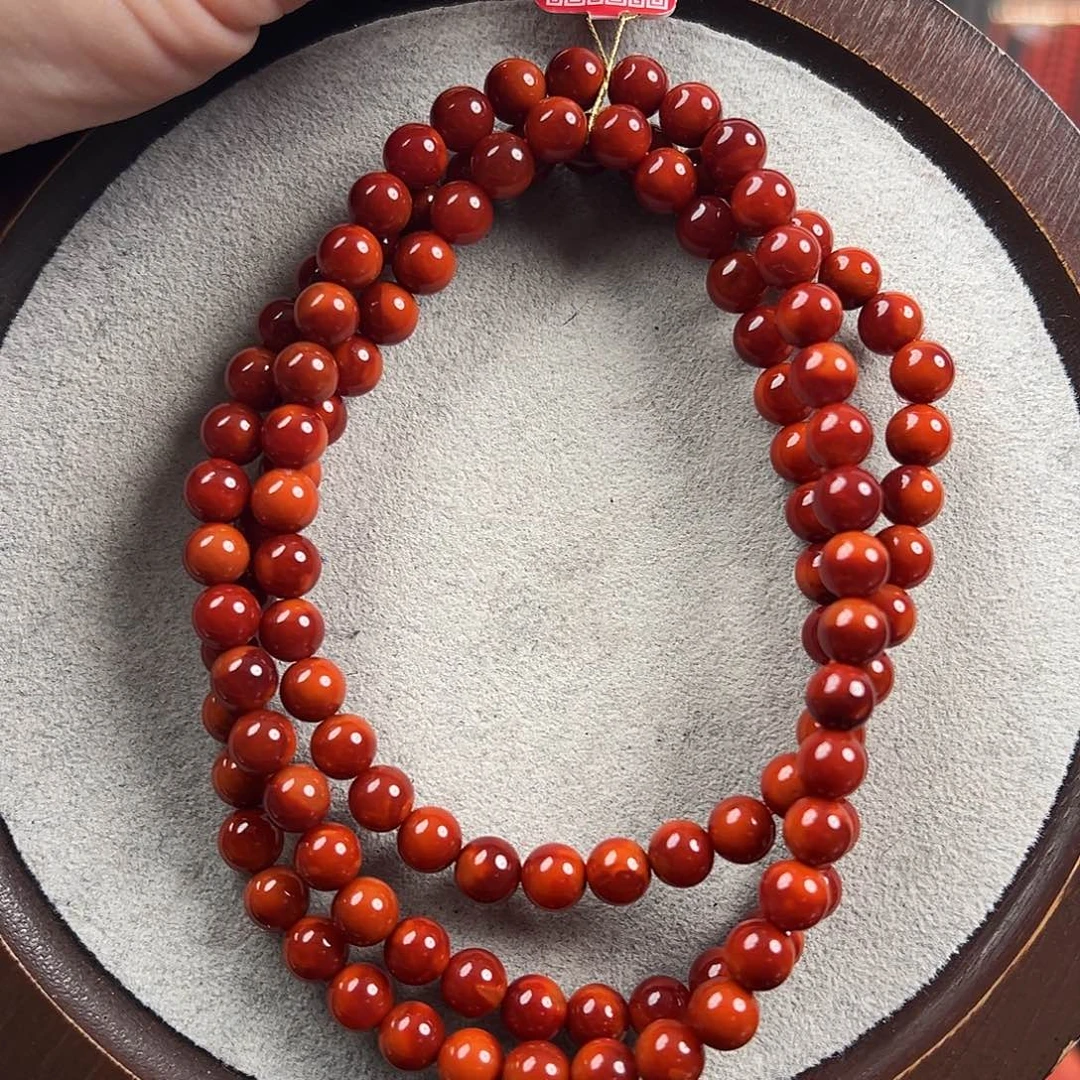 南红玛瑙南红多圈未镶嵌