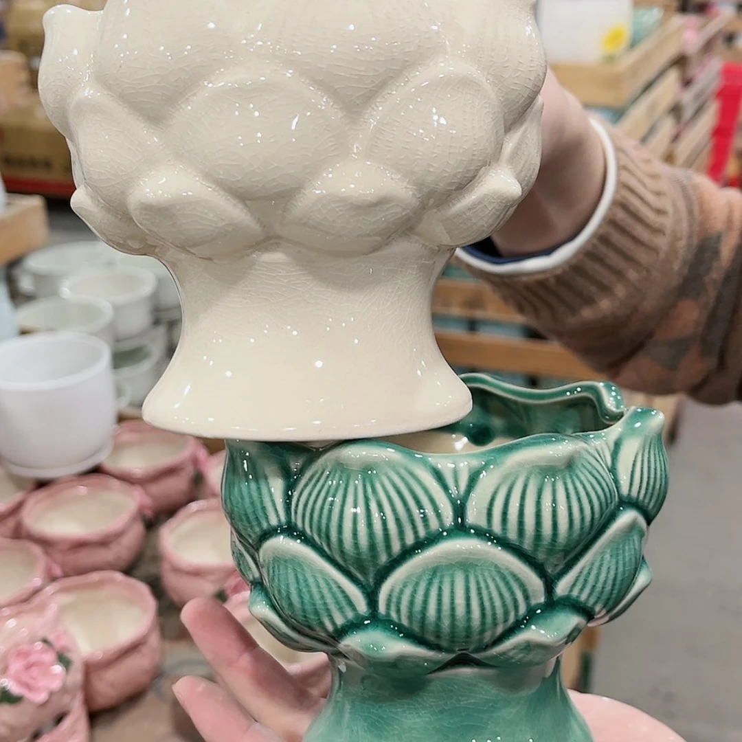 【闪购商品】陶瓷陶瓷多肉植物花盆