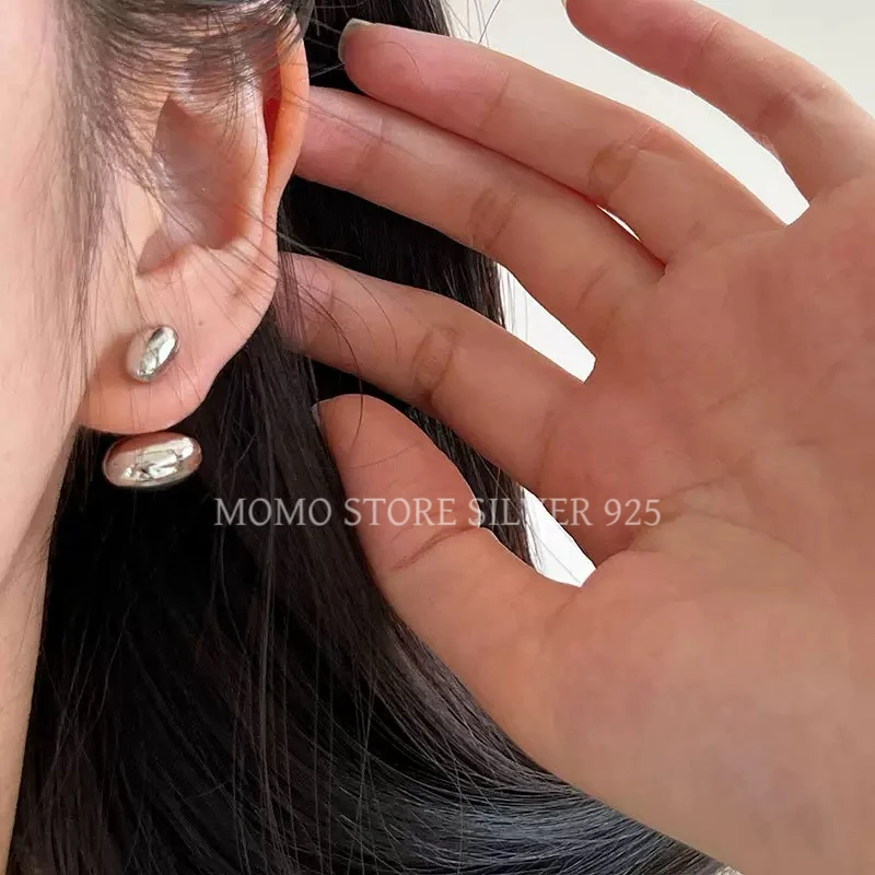 925银耳饰 简约百搭一款两戴耳环ins冷淡几何豆豆可拆卸耳钉耳饰