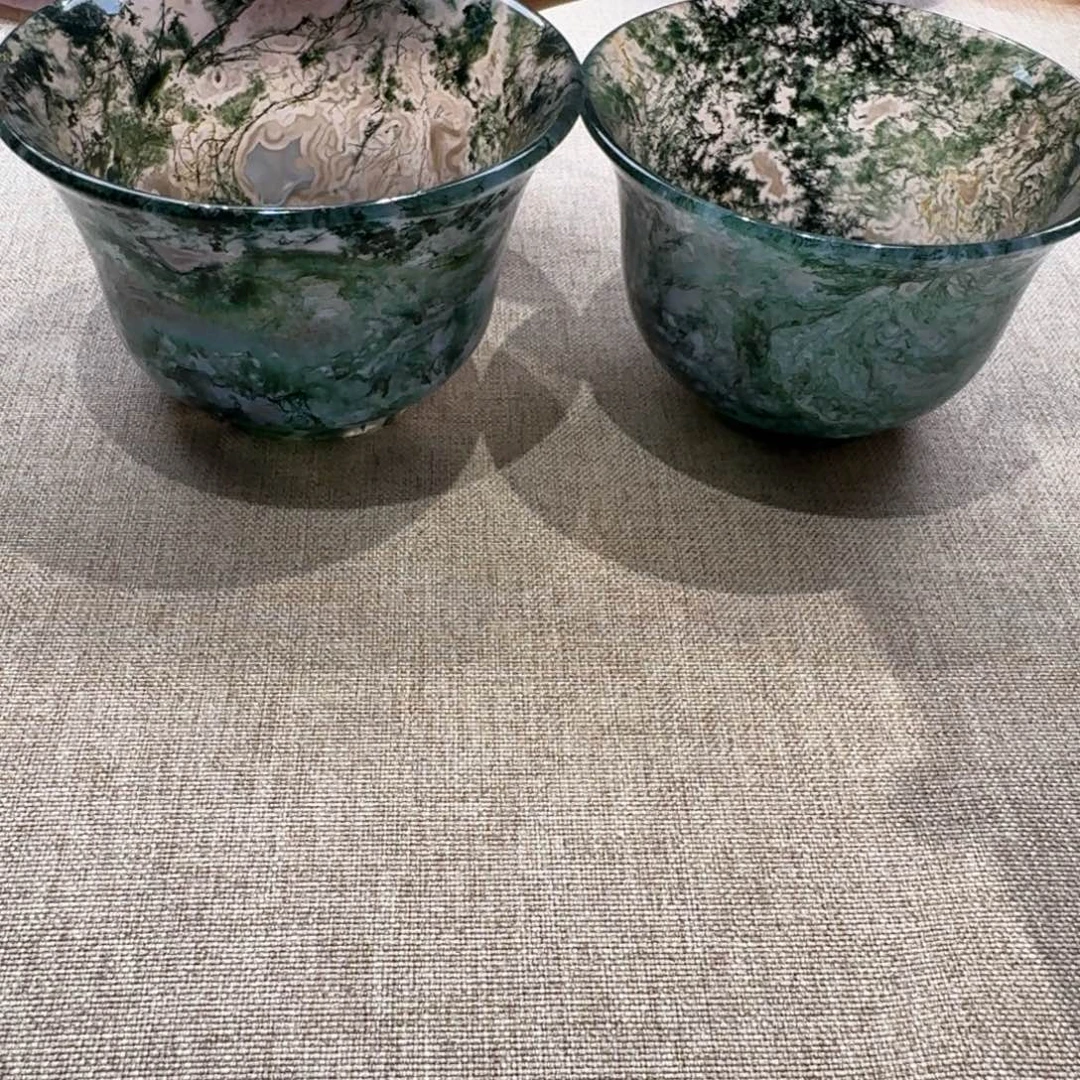 用***7玛瑙/玉髓未镶嵌玛瑙茶杯