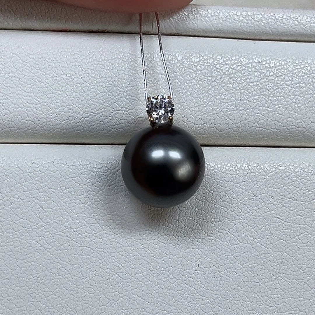 颈饰18K金镶嵌海水珍珠11-12mm