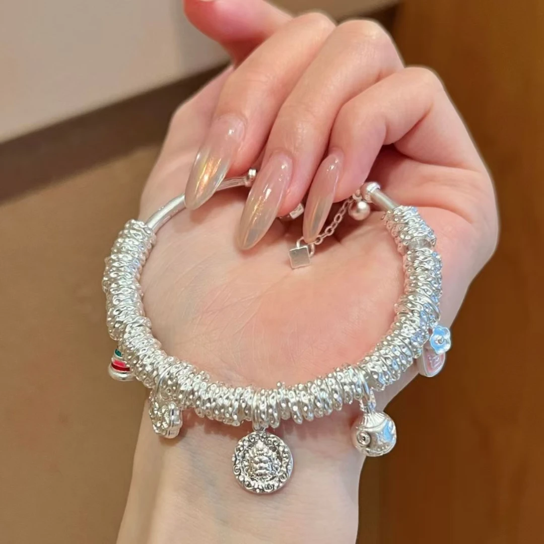 足银手镯 锦熙【下单链接】足银手镯手链孤品清货