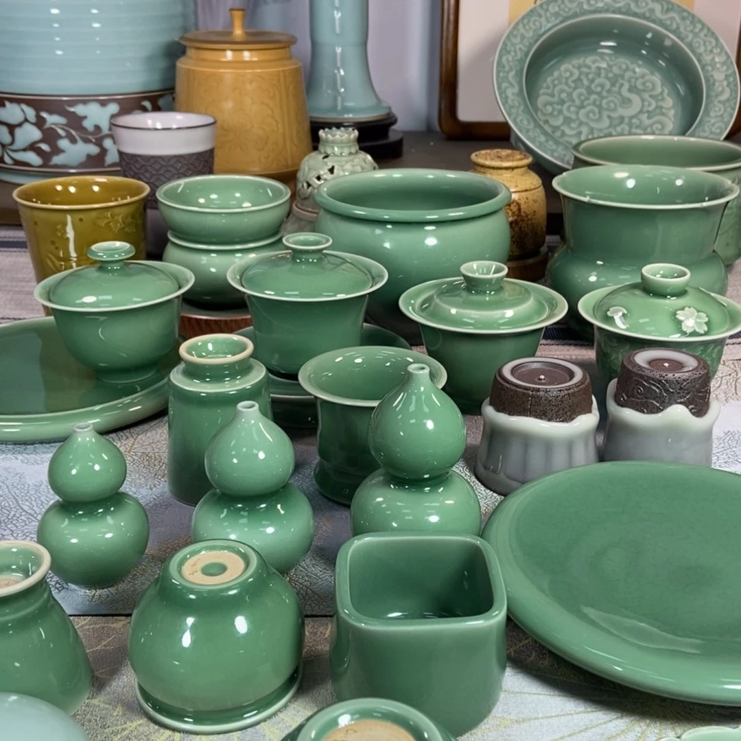龙泉青瓷茶器主人杯加葫芦无**悟