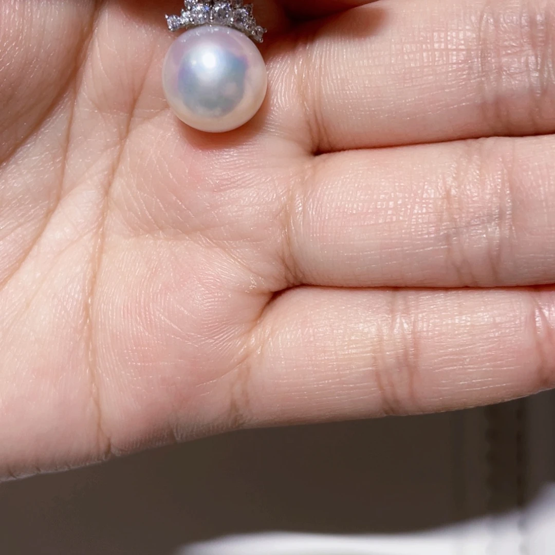 银S925镶嵌吊坠(赠链)淡水珍珠