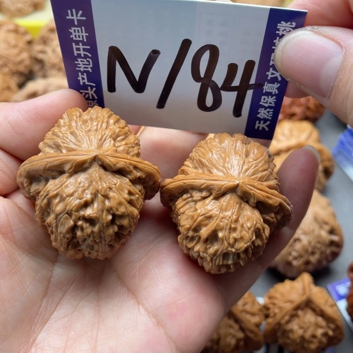 把件文玩核桃白狮子38尺