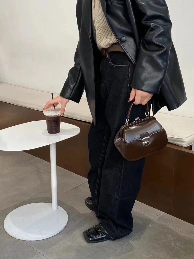 A0007 卡时尚轻奢气质优雅设计师真皮手提包配件