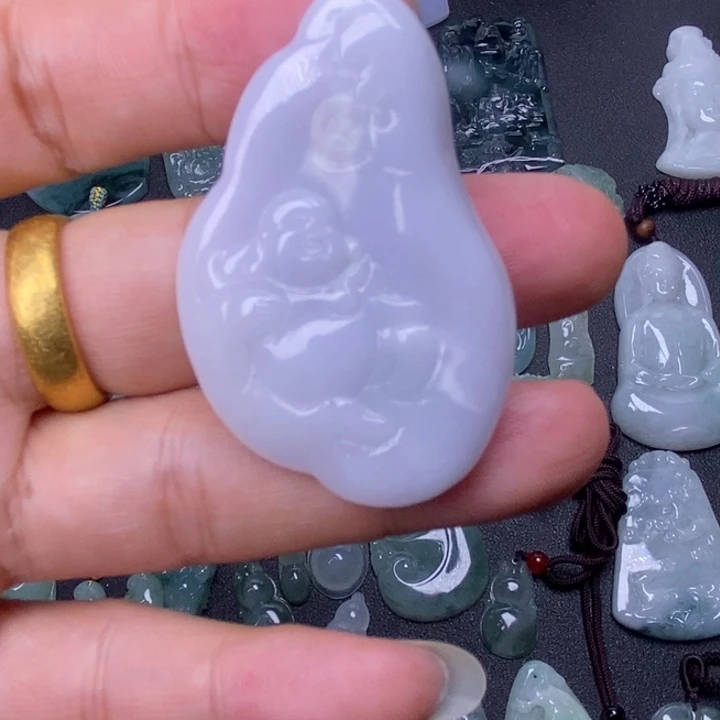 翡翠未镶嵌颈饰天然缅甸翡翠A货