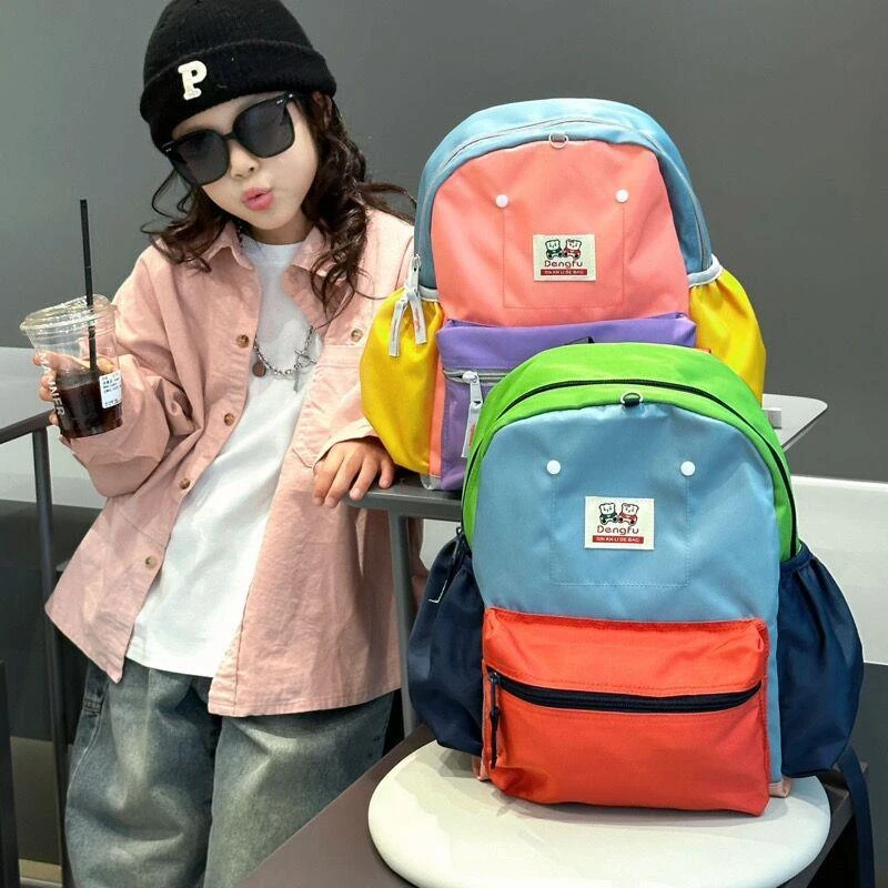 儿童出游背包男女孩户外休闲双肩包学生补课研学包女童幼儿园书包