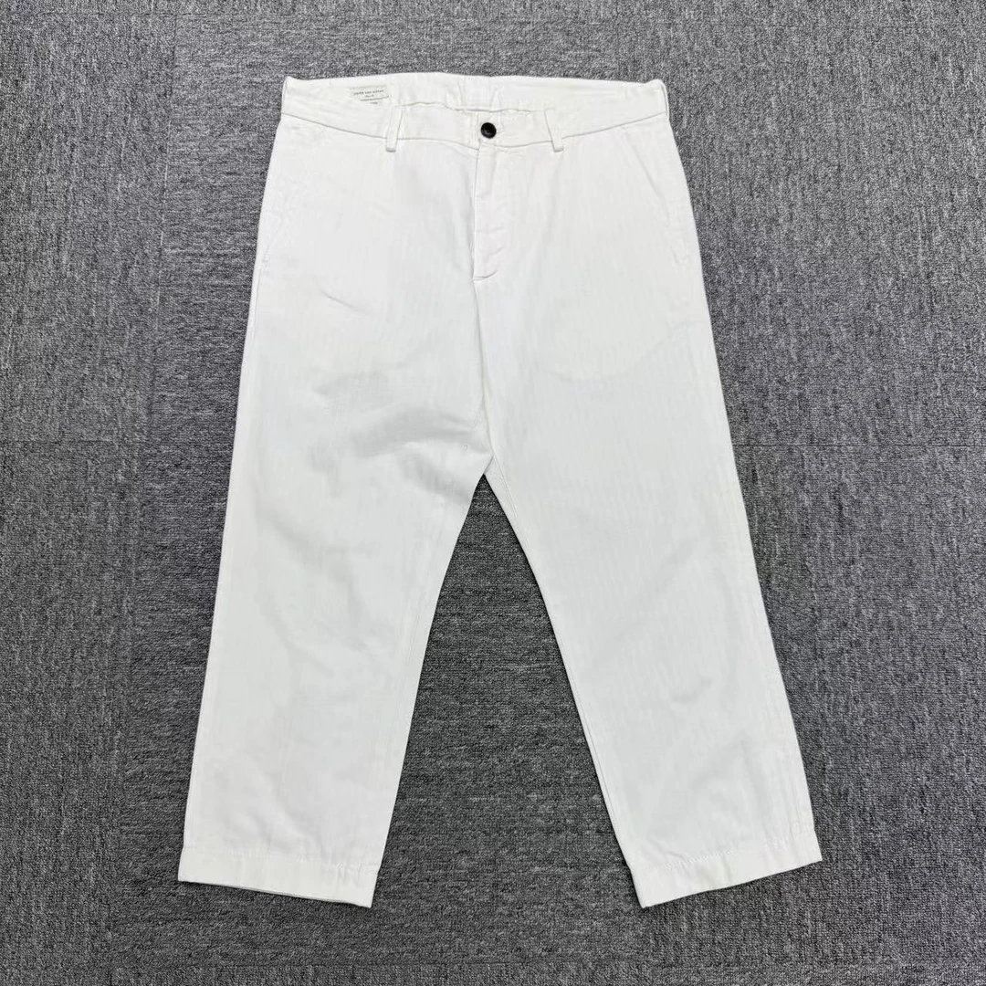 99新  DRIES VAN NOTEN 白色休闲裤/48/编码14418