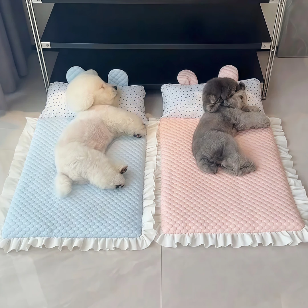宠物冰垫夏天降温凉垫狗垫子可拆洗狗窝小型犬猫垫子睡觉用不粘毛