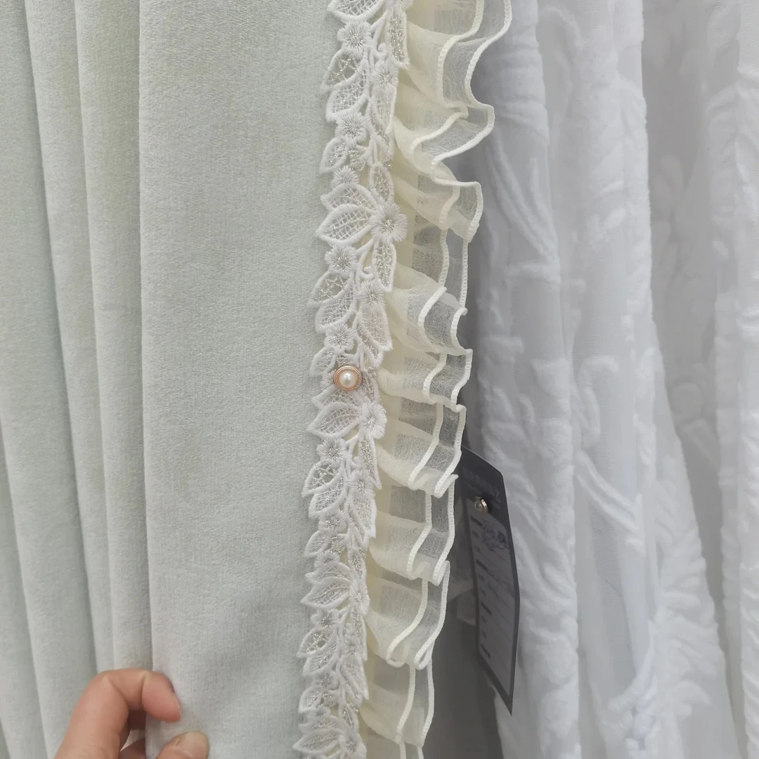 致远花边窗帘布艺法式蕾丝帘头侧边立边服装家居沙发装饰辅料花边